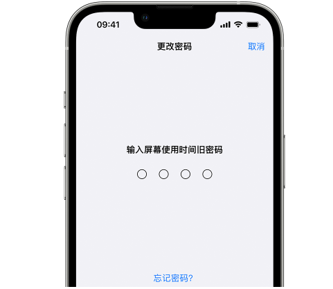 济宁iPhone屏幕维修分享iPhone屏幕使用时间密码忘记了怎么办 