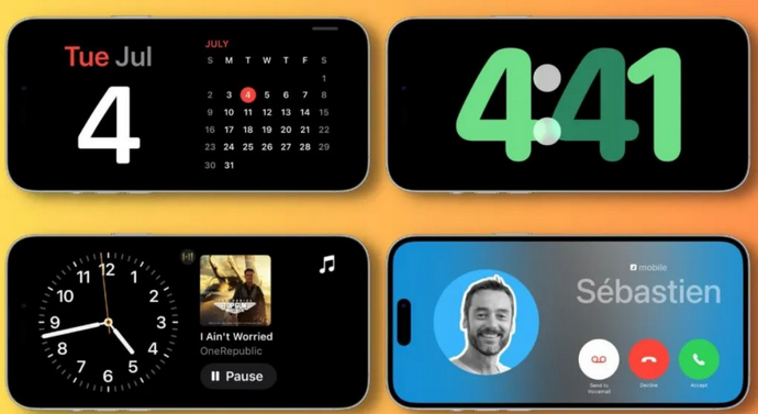 济宁苹果手机维修分享iOS17横屏充电待机显示有什么好处 