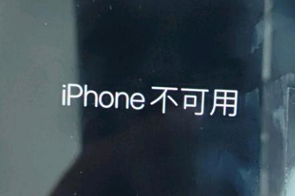 济宁苹果服务网点分享锁屏界面显示“iPhone 不可用”如何解决 