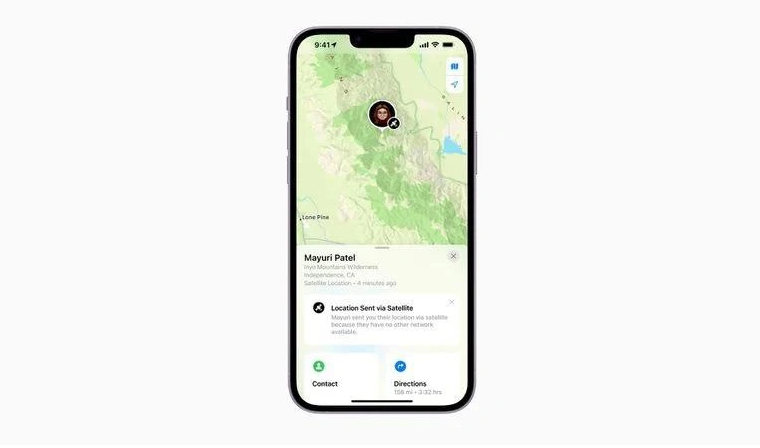 济宁苹果14维修分享iPhone14系列中 FindMy功能通过卫星分享位置方法教程 