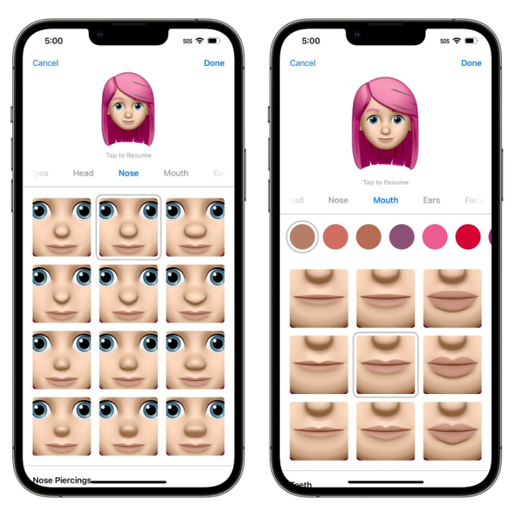 济宁苹果手机维修分享​iOS 16中的拟我表情有了哪些变化和升级 